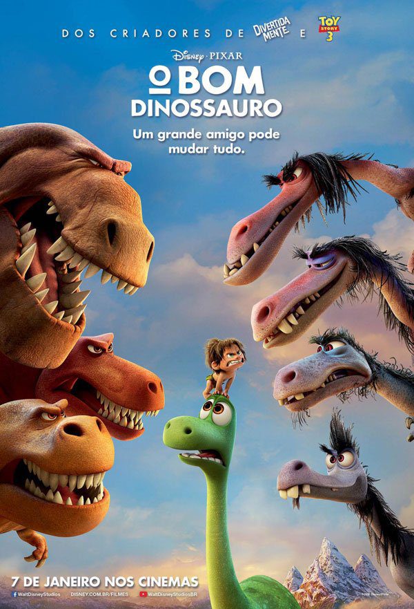 Disney-Pixar revela elenco de dubladores para O Bom Dinossauro