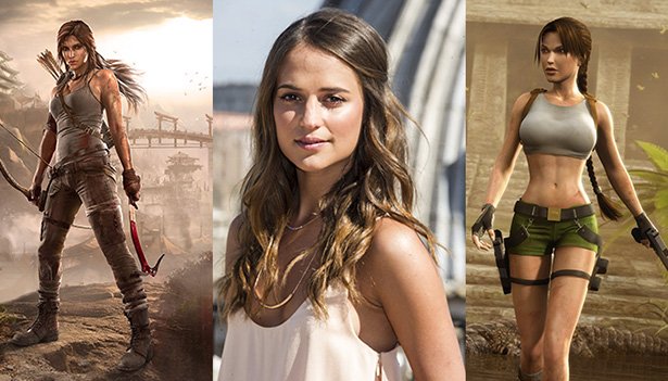 Alicia Vikander como Lara Croft no primeiro cartaz de 'Tomb Raider' -  CinePOP