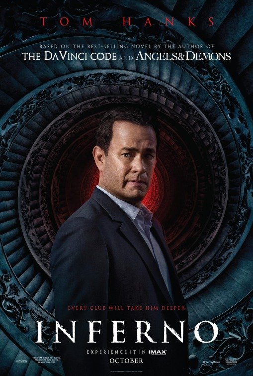 Inferno', sequência de 'O Código da Vinci' e 'Anjos e Demônios', será  lançado em IMAX - CinePOP