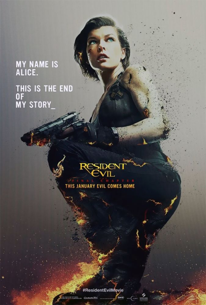 Resident Evil: O Capítulo Final  Veja os cartazes dos personagens do filme  - Cinema com Rapadura