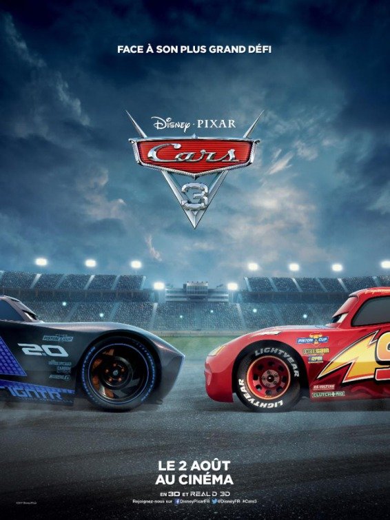 Carros 3 traz McQueen em conflito com a modernidade automotiva