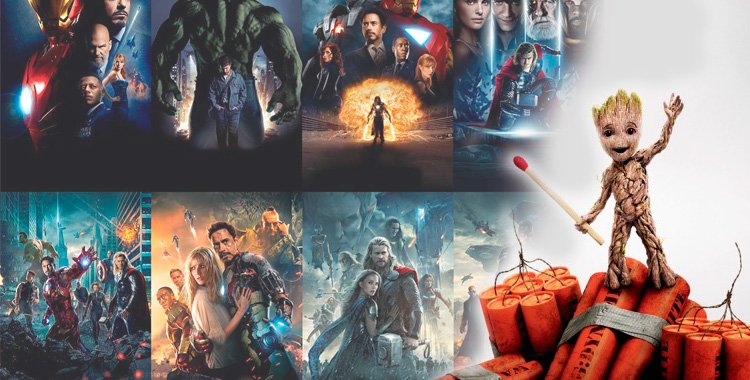 Qual a ordem cronológica dos filmes da Marvel?