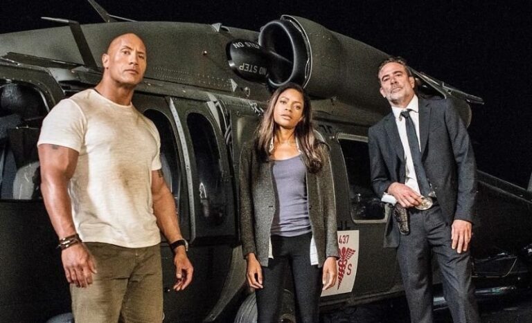 Nova imagem de ‘Rampage’ traz Dwayne Johnson ao lado de um avião caça; Confira!