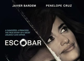 Javier Bardem e Penélope Cruz em cartaz da cinebiografia de Pablo Escobar