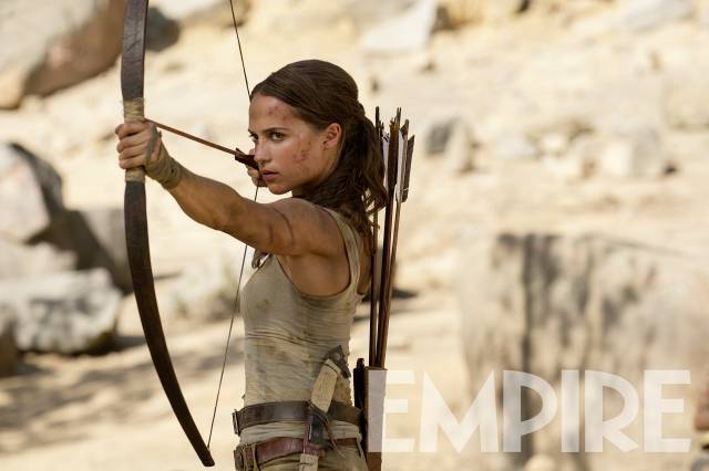 Alicia Vikander como Lara Croft no primeiro cartaz de 'Tomb Raider' -  CinePOP
