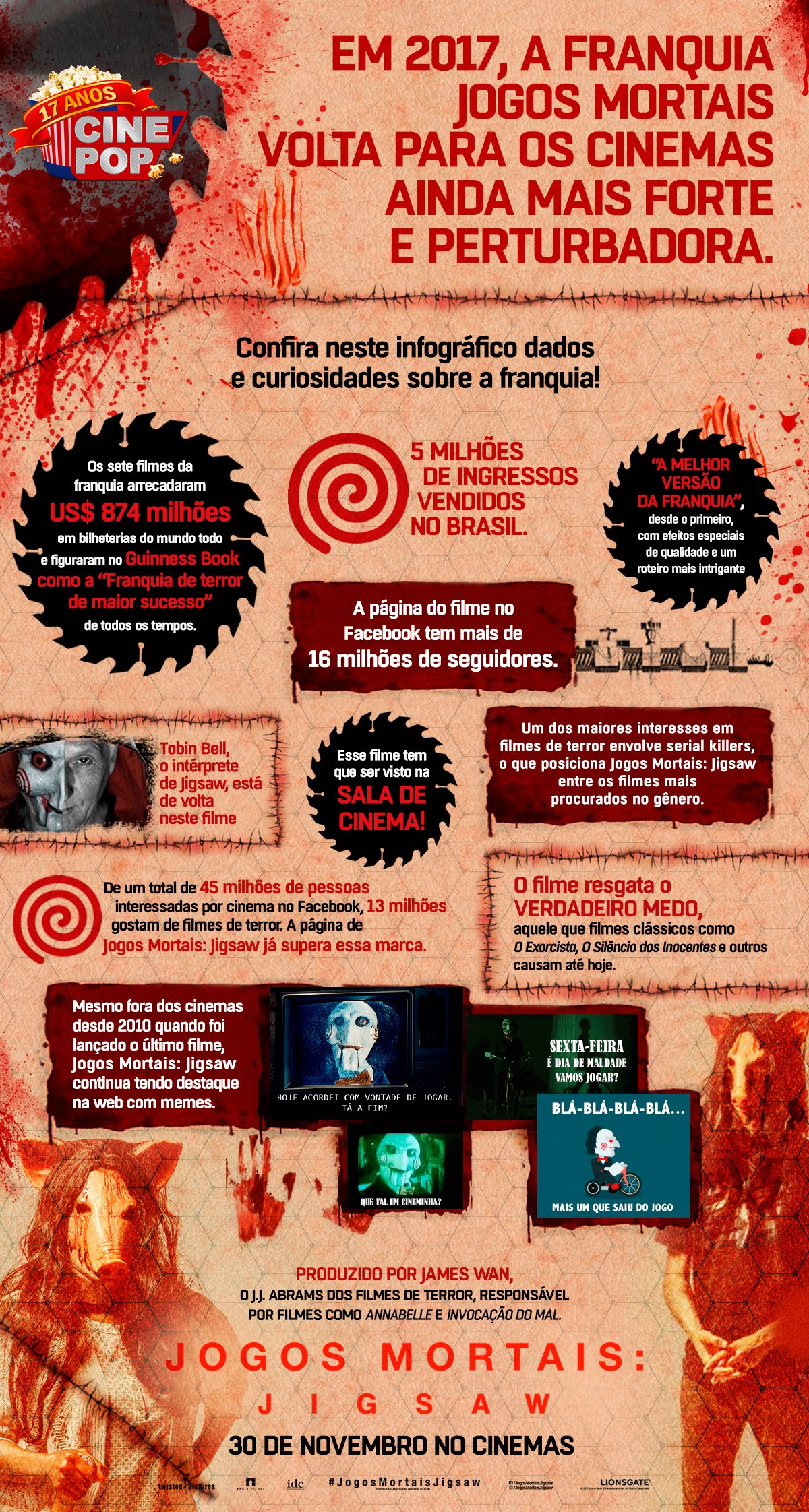 JOGOS MORTAIS 9' TEM SUA - Filmes de Terror & Horror