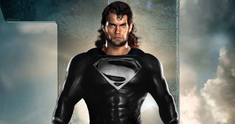 Vejam o fato preto de Super-Homem para o filme da Liga da Justiça