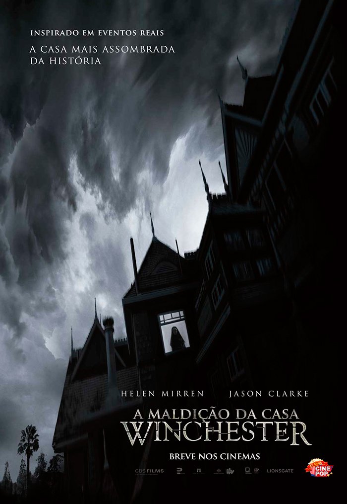 EXCLUSIVO! Helen Mirren de luto no cartaz do terror 'A Maldição da Casa  Winchester' - CinePOP