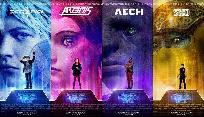 Cine Spot Blog: 7 posters das personagens de Ready Player One - Jogador 1