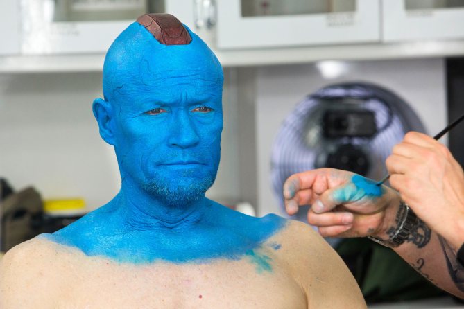 MARVEL’S GUARDIANS OF THE GALAXY: VOL. 2Michael Rooker on set