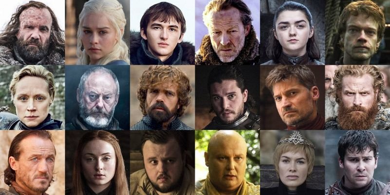 Como está o elenco de 'Game of Thrones'?