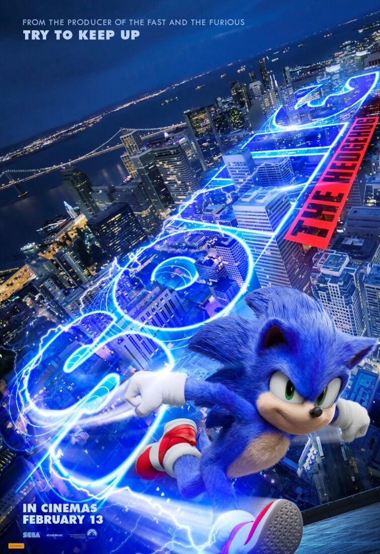 Filme do Sonic chega em novembro de 2019