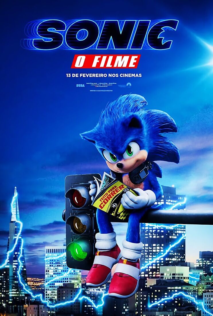 Poster Arte Sonic O Filme (30x40) - Exclusivo Ccxp 19