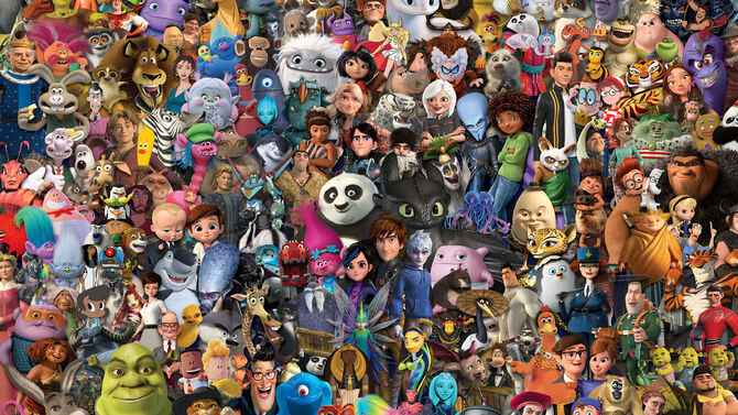 Quais são todos os filmes animados da DreamWorks?