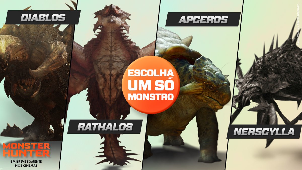Cinemark Brasil - Sua vontade de assistir a monstros gigantes em telas  ainda maiores já pode acabar! As sessões especiais de pré-estreia de Monster  Hunter chegaram nas nossas salas! Garanta já seu