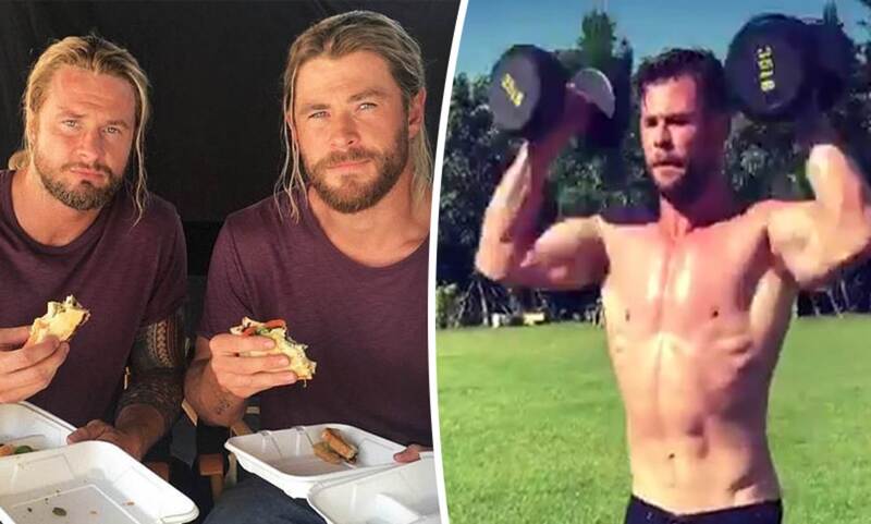 Dublê revela luta para acompanhar físico de Chris Hemsworth em