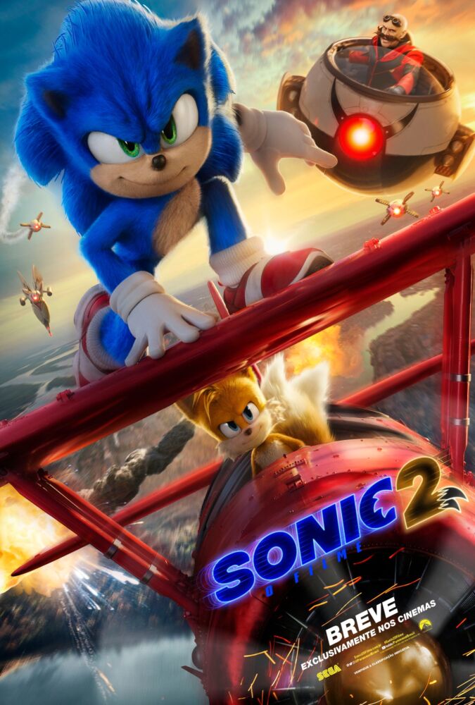 4DX revela cartaz inédito de 'SONIC 2: O Filme