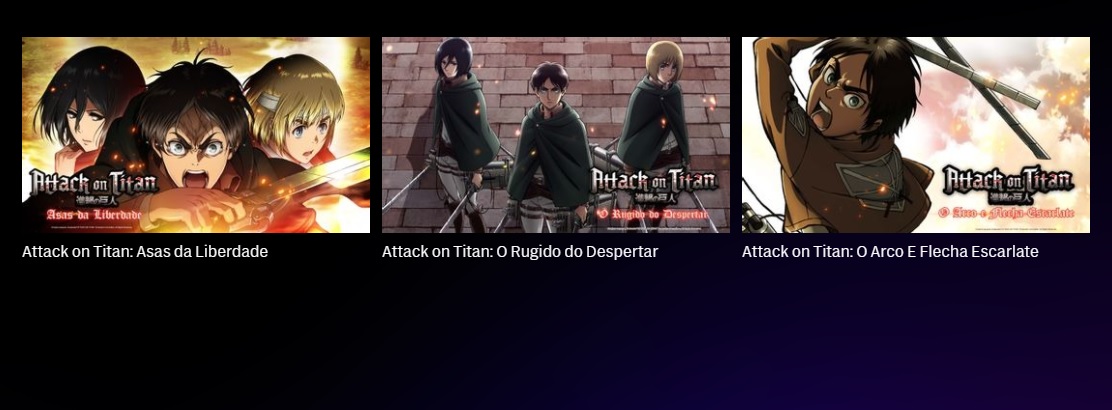 Attack on Titan': Trilogia de filmes derivados do anime chegam dublados na  HBO Max - CinePOP