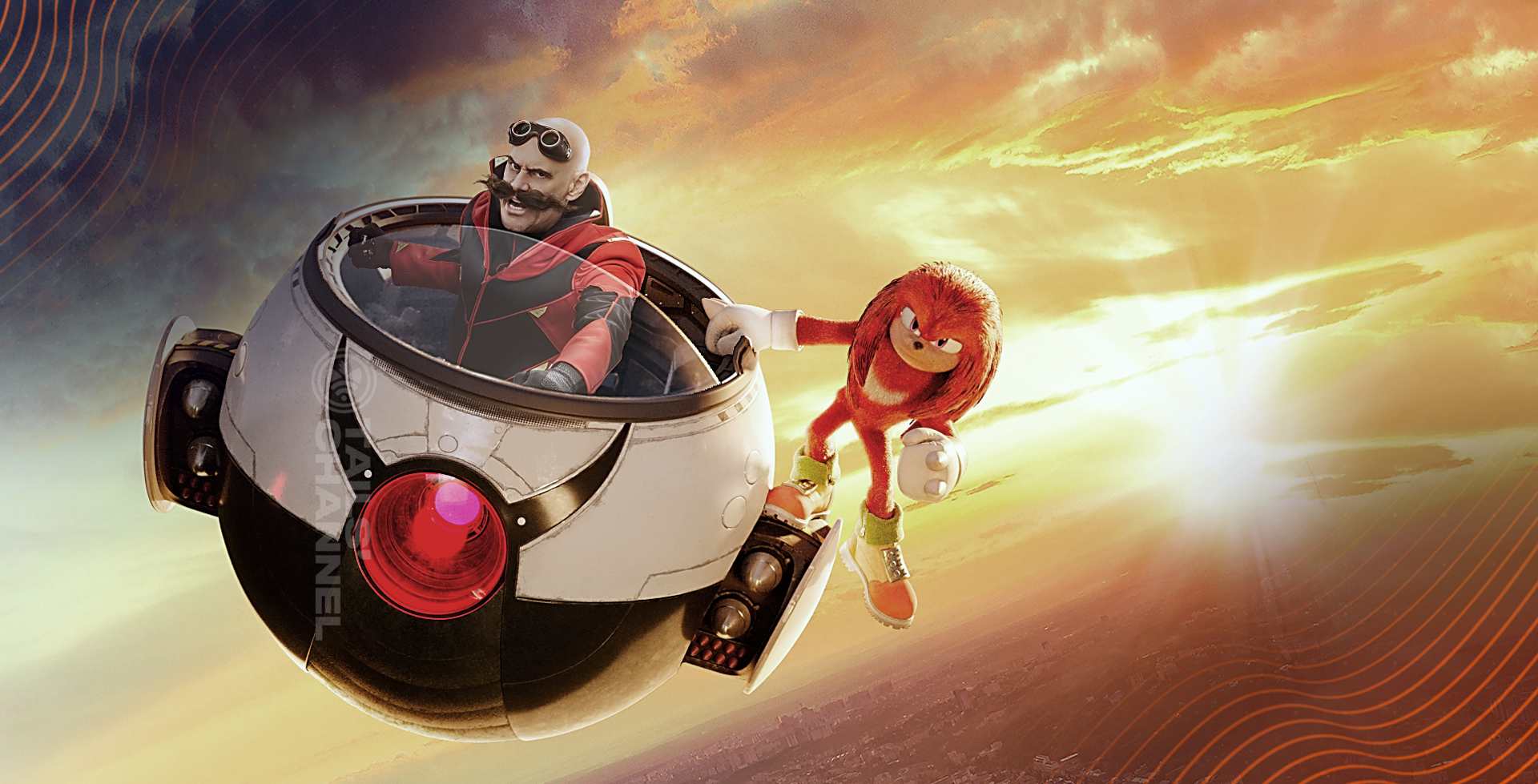 Suposta imagem de Jim Carrey como Dr Robotnik em Sonic: O Filme