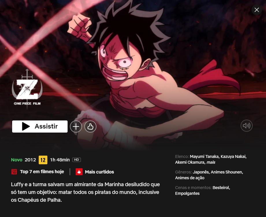 One Piece: Film Z' chega dublado na Netflix; Assista agora! - CinePOP