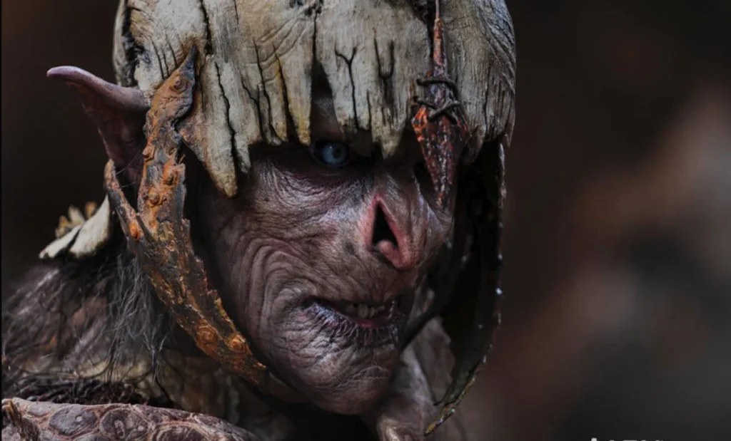 lord of the rings rings of power orcs first look face close up