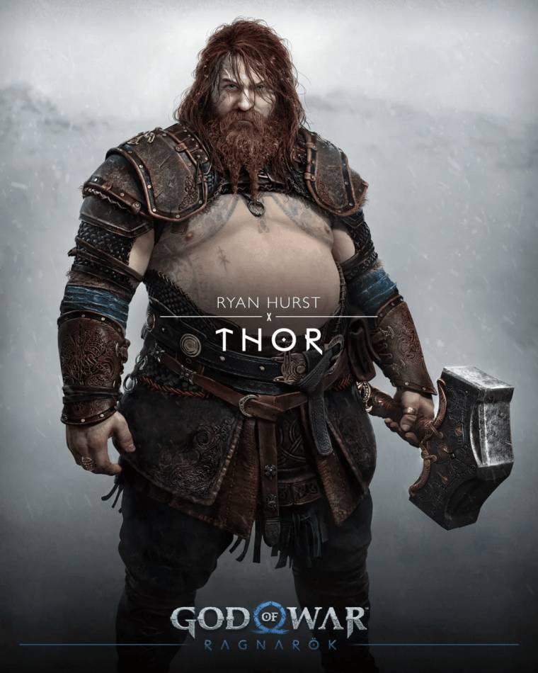 Ator de Thor em God of War: Ragnarok revela que já terminou o seu trabalho  de