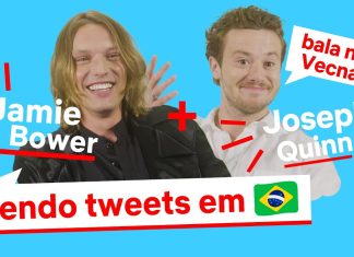 ‘Stranger Things’: Jamie Campbell Bower e Joseph Quinn leem tweets em português em vídeo HILÁRIO; Confira!