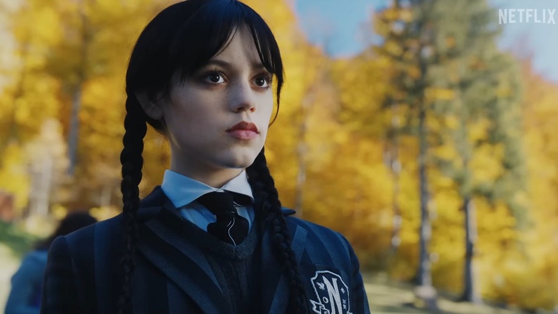 WANDINHA  Jenna Ortega, Emma Myers, Joy Sunday e outros personagens da  série de Tim Burton