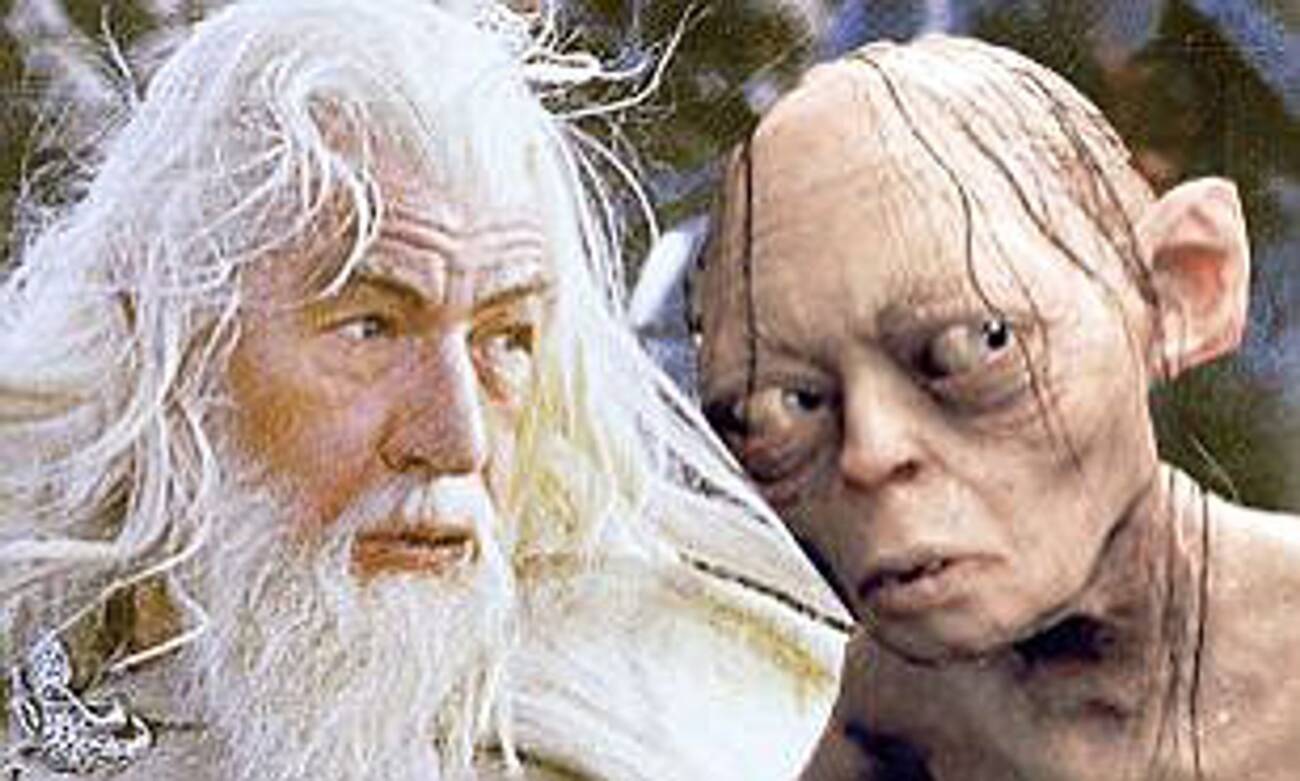 O Senhor dos Anéis - A Sociedade do Anel - .Dúnadan Como fã dos filmes,  quanto tempo você demorou para notar que Gollum e Sméagol foram retratados  com pupilas diferentes?