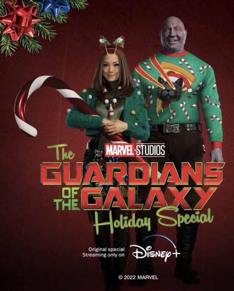 Especial de Natal dos 'Guardiões da Galáxia' recebe pôster hilário com Drax  e Mantis – CinePOP Cinema