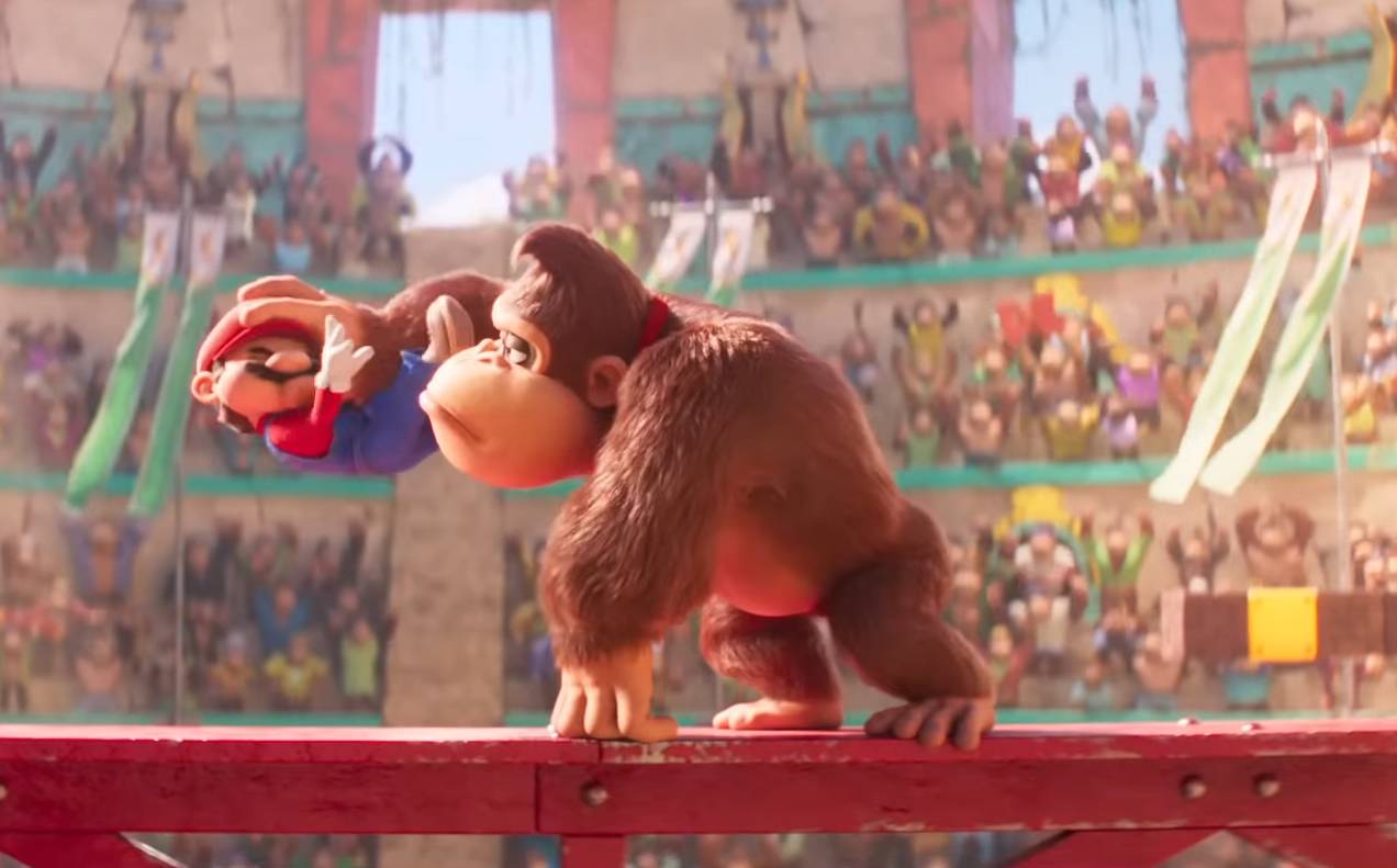 Novo trailer do filme Super Mario coloca Donkey Kong e Mario Gato