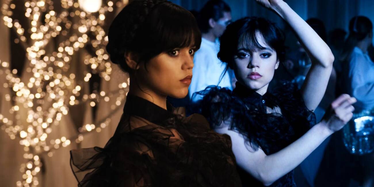 WANDINHA  Jenna Ortega, Emma Myers, Joy Sunday e outros personagens da  série de Tim Burton