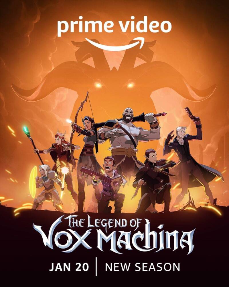 Segunda temporada de The Legend of Vox Machina vai estrear dia 20