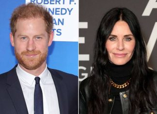 Courteney Cox fala sobre quando o Príncipe Harry ficou “chapadão” de cogumelos em sua casa