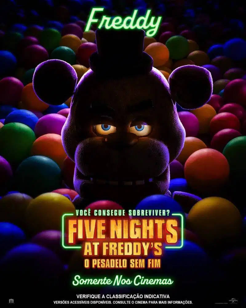 Poster-five Nights At Freddy's:o Pesadelo Sem Fim:original