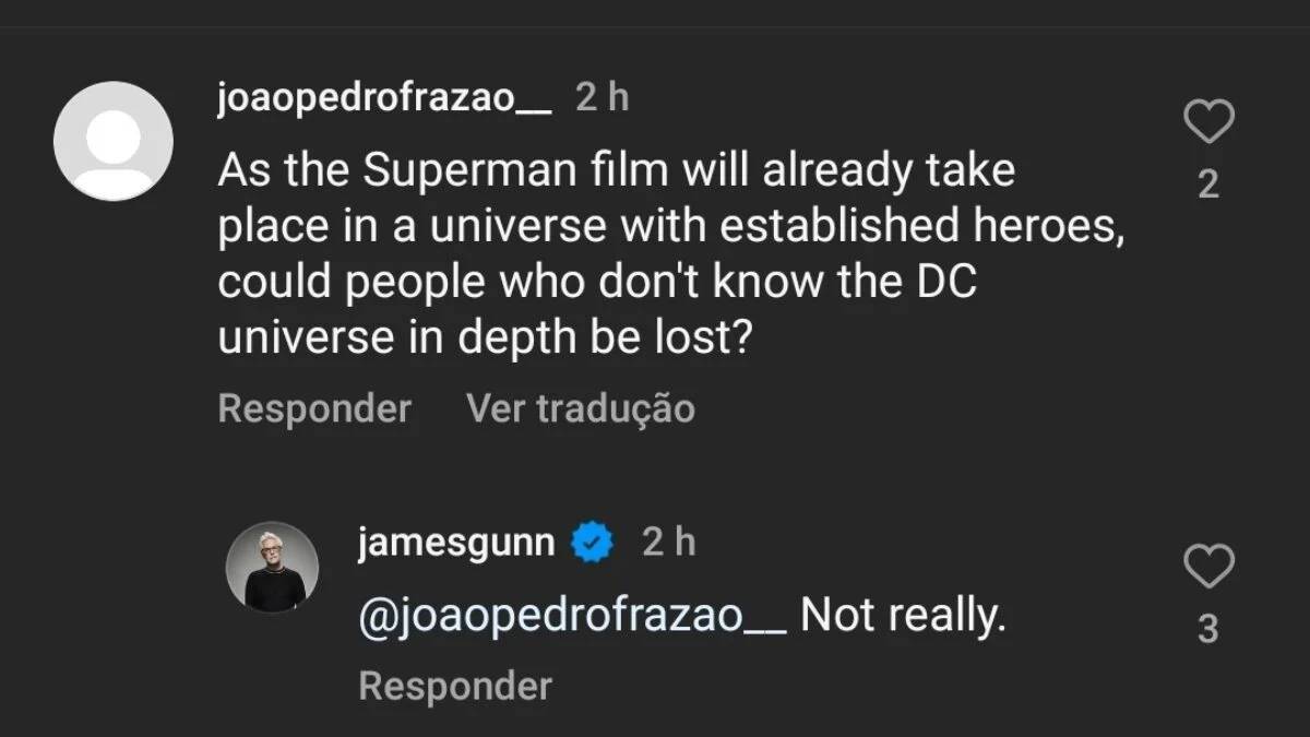 James Gunn dá uma atualização esperançosa do legado do Superman e confirma  que o filme da DC não será adiado devido aos ataques