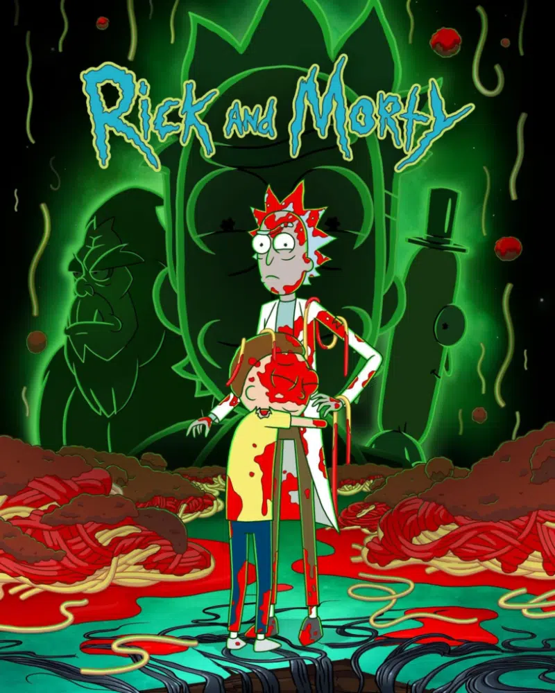 Rick e Morty': 7ª temporada ganha cartaz SANGRENTO; Confira!