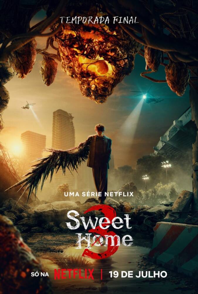 Pôster 'Sweet Home 3' na Netflix, estreia 19 de julho.