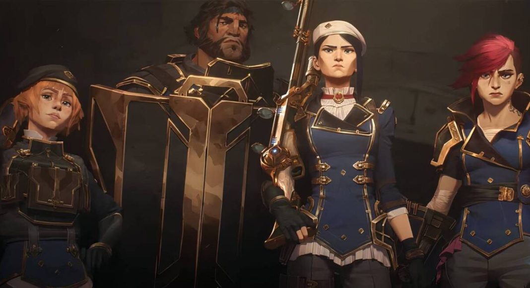 Personagens de Arcane da série animada do League of Legends.