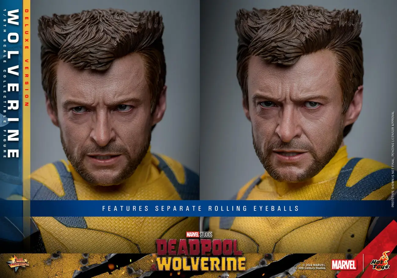 Boneco colecionável Wolverine escala 1/6 da Hot Toys.