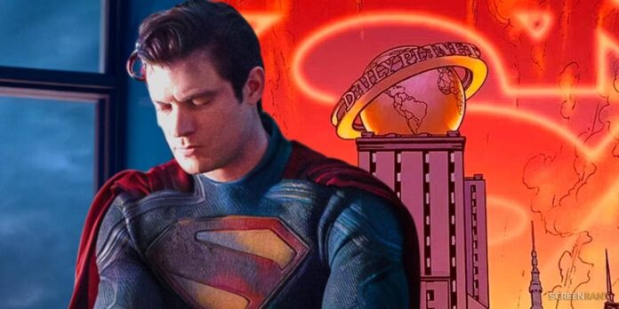 superman movie s new daily planet revealed in set images video