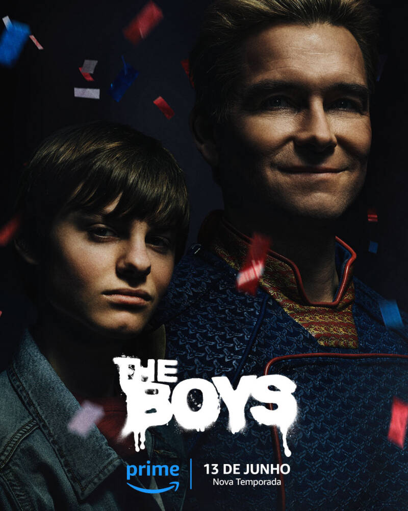 Pôster da série "The Boys" na Amazon Prime.