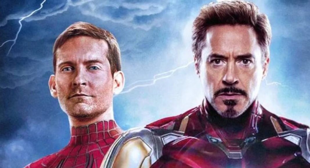 robert downey jr tobey maguire homem de ferro marvel homem aranha