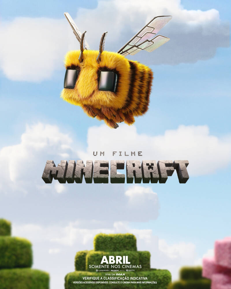 minecraft filme cartaz nacional