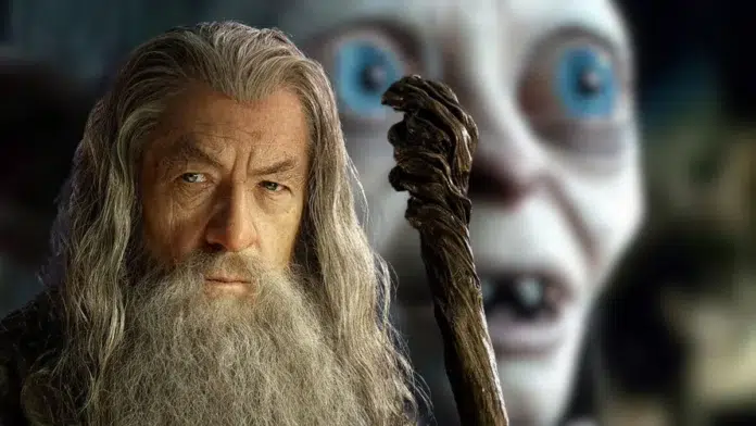 o senhor dos anéis gollum ian mckellen gandalf