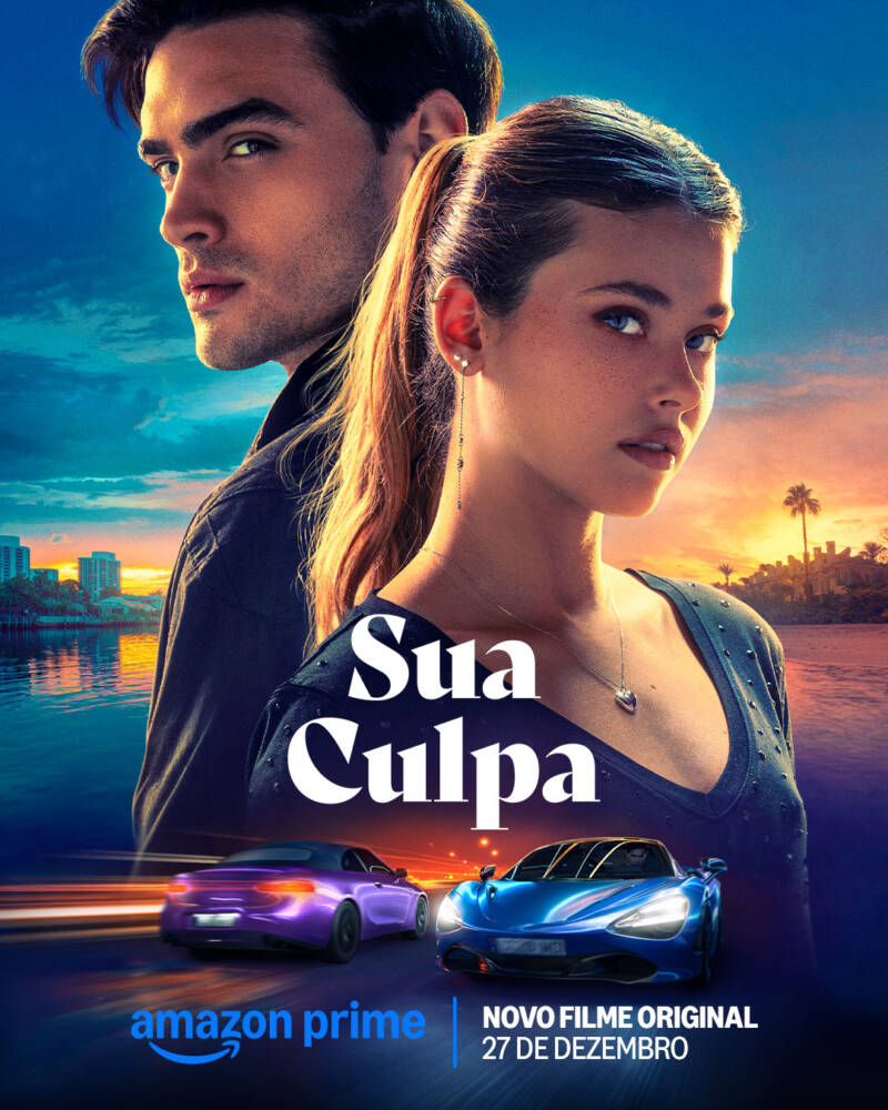 Pôster do filme 'Sua Culpa' na Amazon Prime.