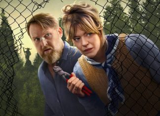 Onde Está a Wanda? | Suspense e comédia formam excelente combinação na primeira série alemã da Apple TV+ Casal cortando cerca de arame na floresta