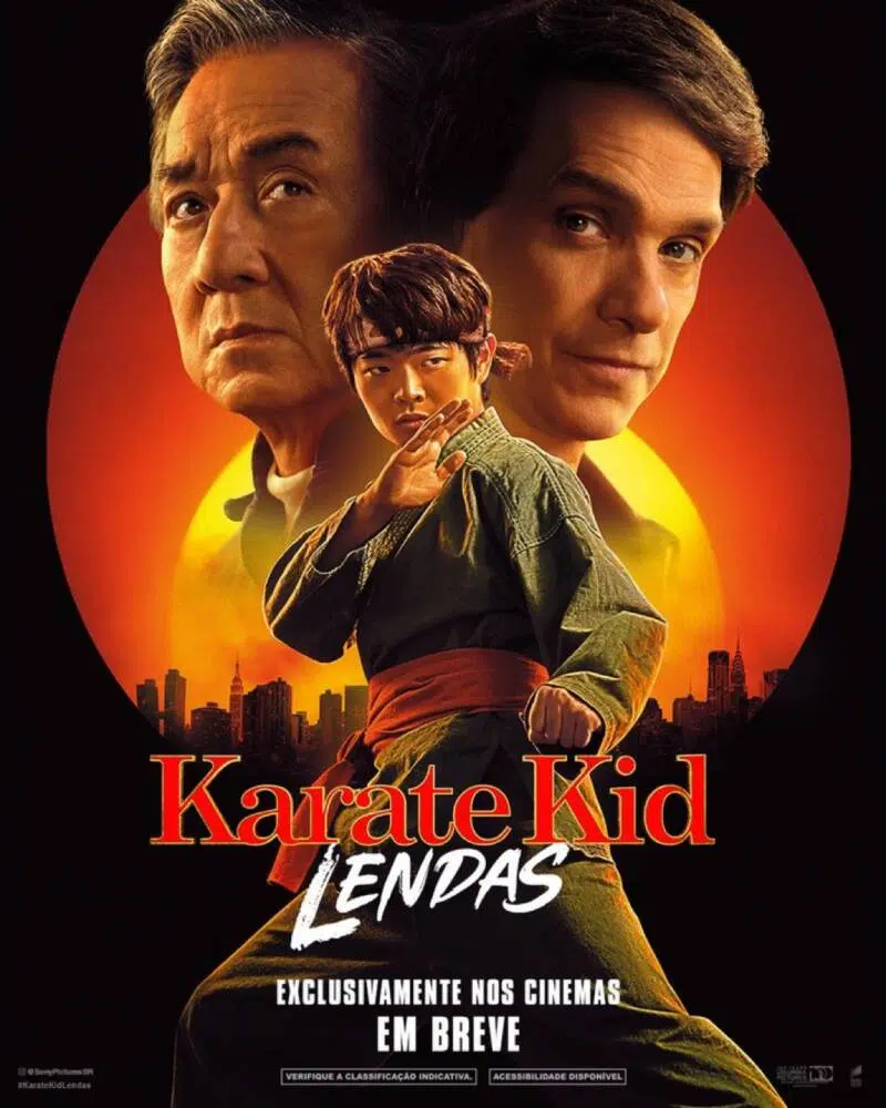 Pôster do filme Karate Kid Lendas, estreia em breve.