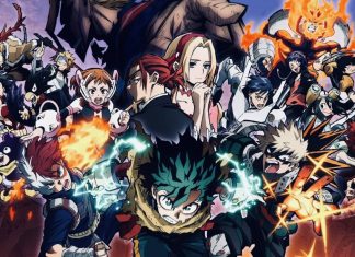 ‘My Hero Academia’: Roteirista revela participação do criador do mangá no live-action! Personagens de anime em ação e batalha.
