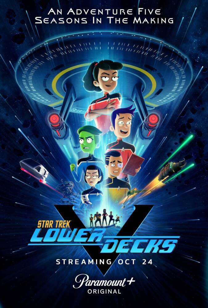 Pôster Star Trek: Lower Decks, estreia 24 de outubro.